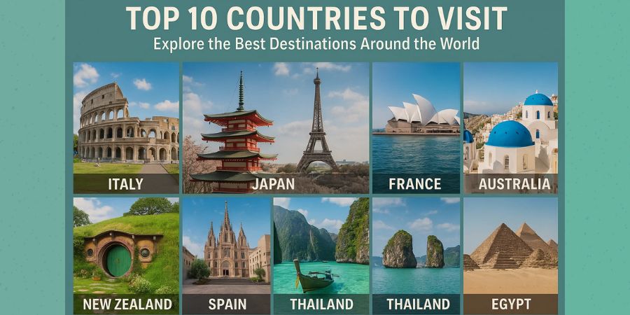 Top 10 countries to visit